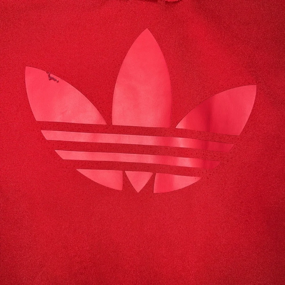 Adidas Originals Trefoil Red 3-Stripe Track Jacket Youth Size M